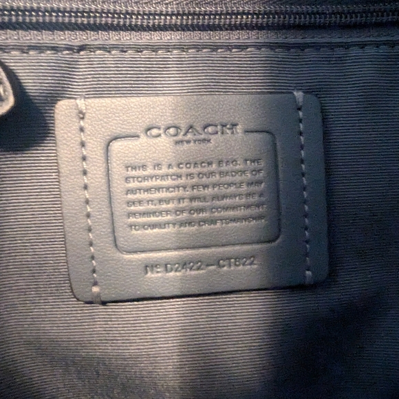 Coach Navy Shoulder Bag - Picture 5 of 5
